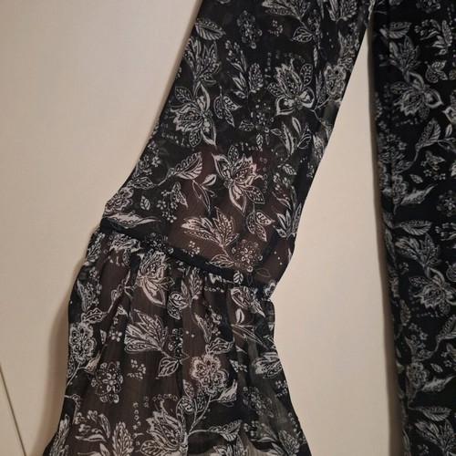 Stradivarius black and white mini dress new, airy and elastic