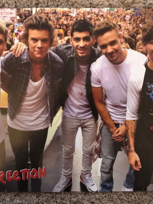 One Direction poster from U girl magazine, double-page