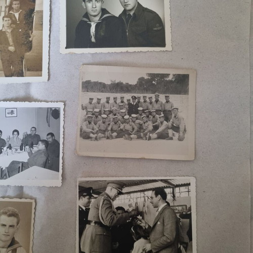 Military souvenir photos used, pack of 15 pieces
