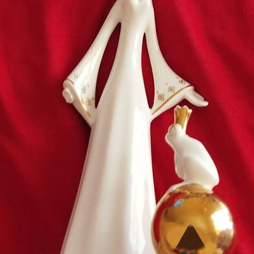 Decorative porcelain used from Budapest, 20 cm tall