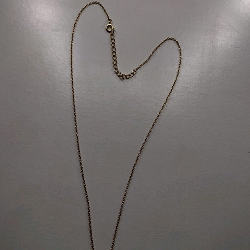 Gold 925 silver necklace new with zirconia, 45cm