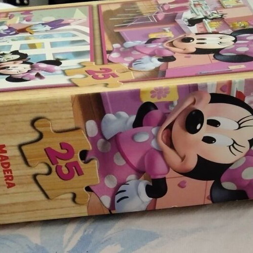 Puzzle Minnie Happy Helpers wooden like new, 2x25 pieces, Educa