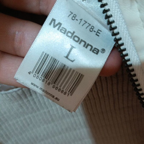 Madonna fur vest ecru used, size L