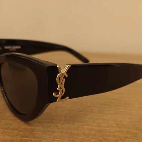 Saint Laurent sunglasses new, black frame, gold detail