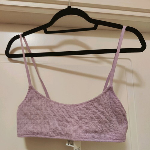 Oysho Crinkle Bikini Set Lilac new with tags, Top M Bottom L
