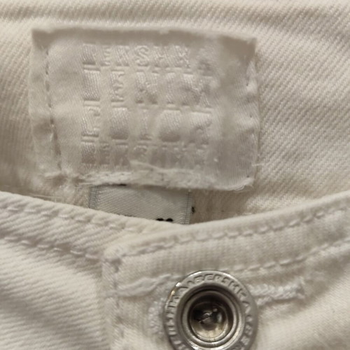 Bershka White Low-Rise Capri Pants like new, size S