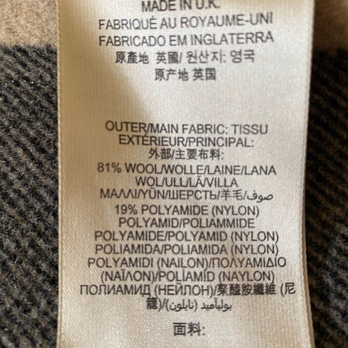 Burberry men's coat used, size Small, beige brown