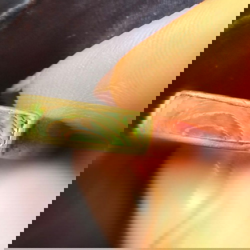 Сребърен пръстен с морски седеф използван, 3гр, 18мм