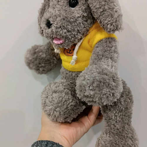 Handmade knitted puppy custom made