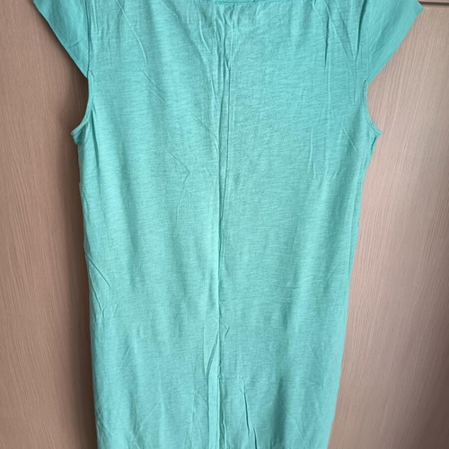 Shine 2gether women's blouse used, turquoise and silver, size M/L