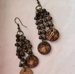 Brown earrings like new