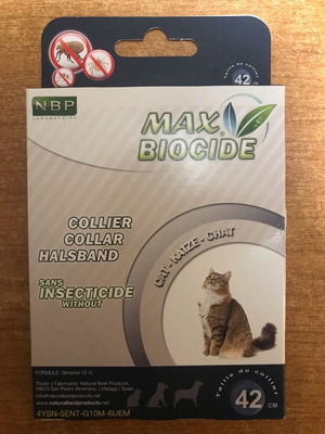 Max Biocide Cat Antiparasitic Collar 42cm New