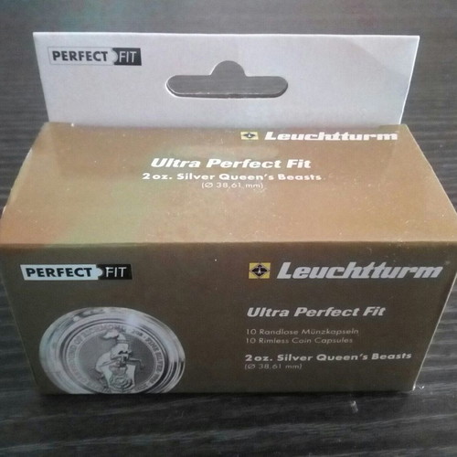 Leuchtturm Ultra Perfect Fit 2 oz. Queens Beasts Capsules 10 pieces new