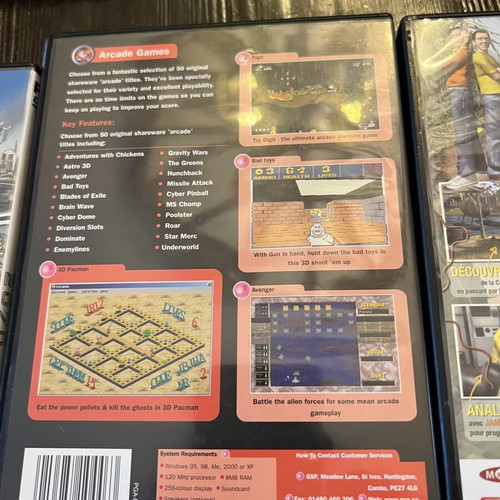 PC games pack of 8 used, strategy, action, simulation