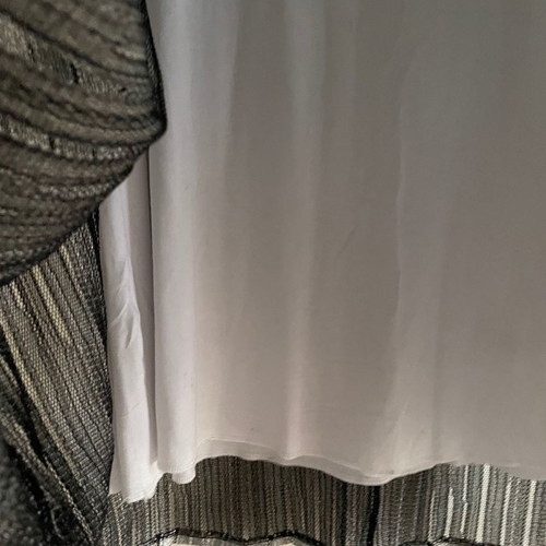 Lotus Eaters knitted silver metallic skirt new, size Small