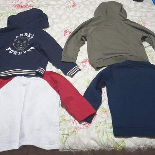 4 children's winter blouses (size 6, 116 cm). Also sold individually