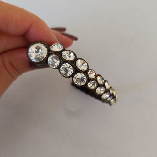 Bracelet with rhinestones like new, metal, brand Accessorize