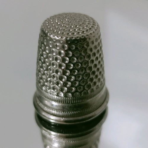 Thimbles used, set of 3 sizes, German