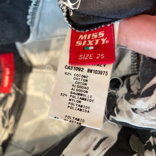Miss Sixty floral slim fit pants like new, size 25