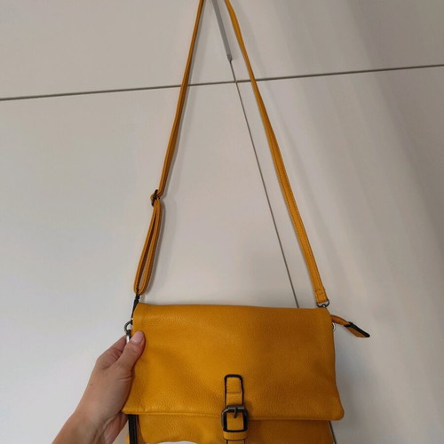 Envelope crossbody bag like new, yellow
