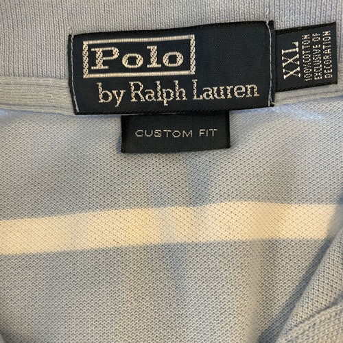 Polo Ralph Lauren shirt used, blue and white, size XXL