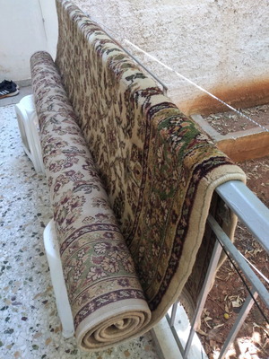 Wool rug used, high quality 2.15×3.5