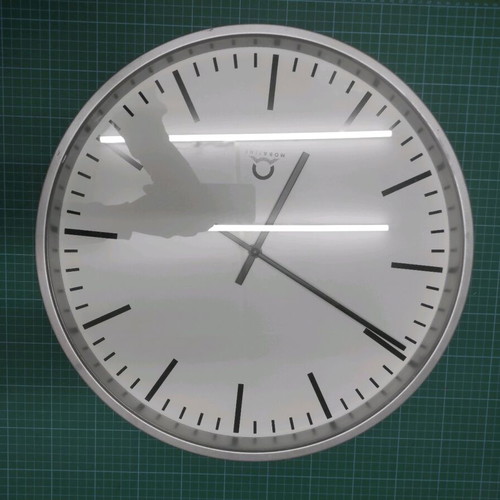 Moba Time railway clock used, analog, 42cm diameter