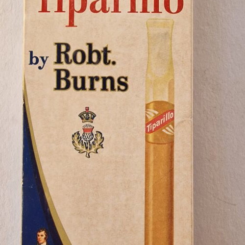 Tiparillo by Robt. Burns collectible cigarette pack