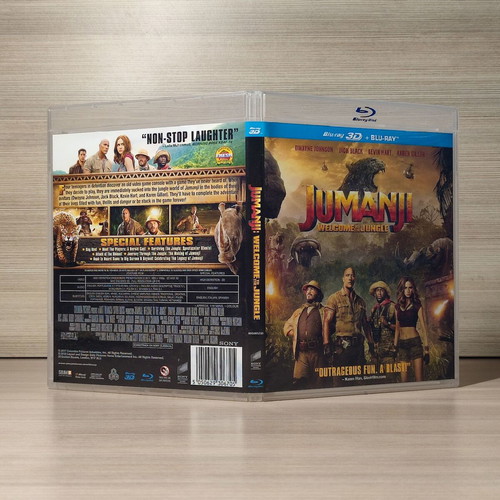 Jumanji Welcome to the Jungle Blu-Ray like new with Greek and Bulgarian subtitles 2D & 3D