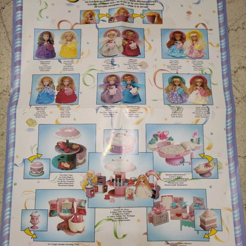 Rare Vnt Cupcake Set Cafe Ise Cream Kitchen and Doll like new