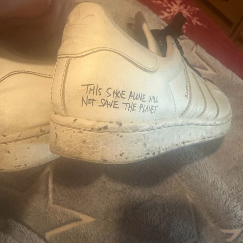 Adidas athletic shoes used, size 40, white