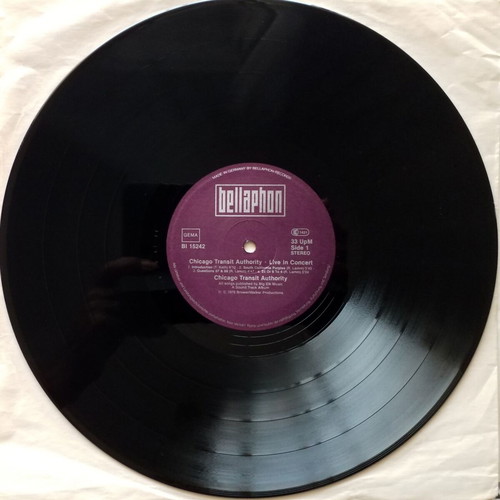 Chicago Transit Authority Live In Concert vinyl album
