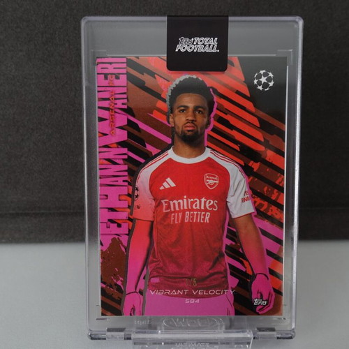 Topps Total Football 2025-26 Ethan Nwaneri Arsenal FC Vibrant Velocity 1/5 new