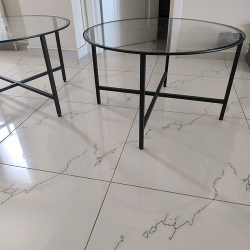 IKEA metal coffee tables used, set of 2, VITTSJÖ