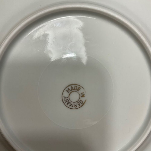Set of 6 vintage 50s dessert plates German porcelain like new