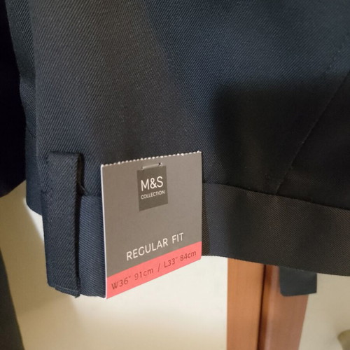 Marks & Spencer 3 piece suit regular fit dark blue new