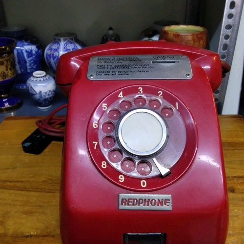 Redphone Tamura 674GR coin-operated phone 1972 used