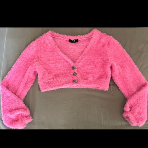 Bershka pink cardigan like new, size S
