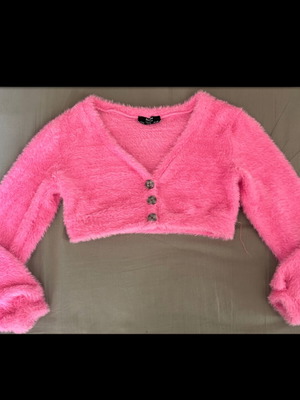 Bershka pink cardigan like new, size S