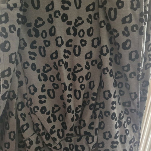 Animal print set like new, jacket with hood and pants