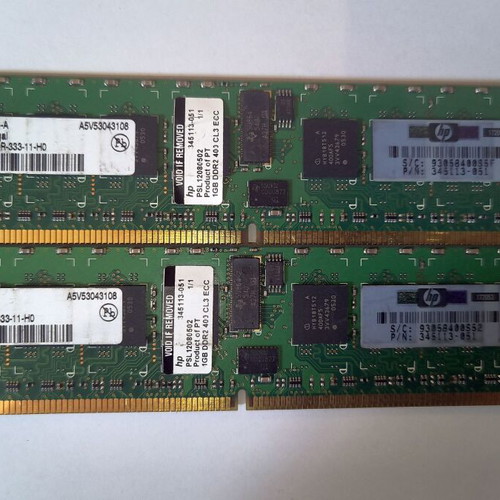 Infineon 2x1GB PC2-3200R DDR2 Registered ECC for server used