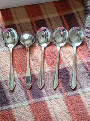 Noritake 18-8 flatware set used, Japan Airlines vintage