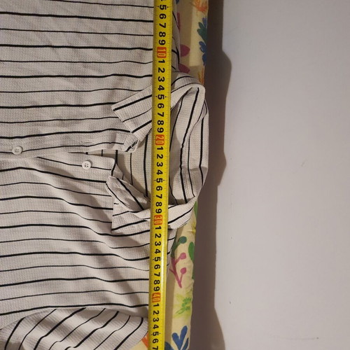 Striped shirt black and white like new, thin fabric, size XXL