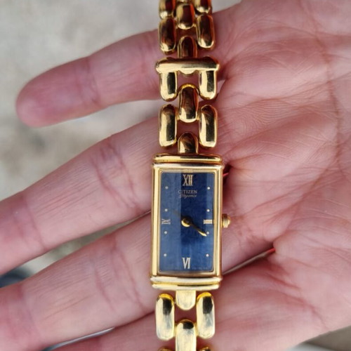 Vintage Citizen Elegance γυναικείο ρολόι με επιχρύσωση από ατσάλι, μεταχειρισμένο quartz