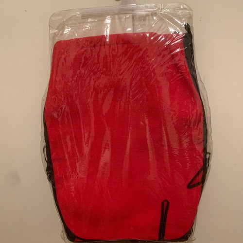 Red terry cloth style car seat covers new, 100% cotton, set of 2