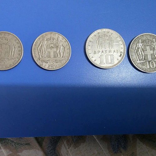29 Greek coins from 1869 to 1968