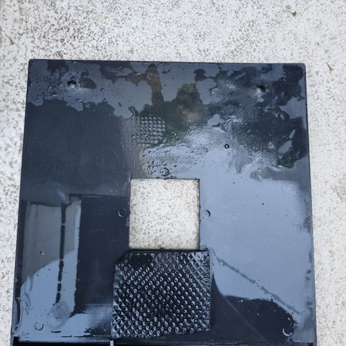 Motorcycle license plate holder used