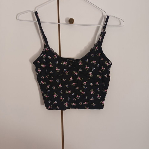 Tally Weijl floral top with adjustable straps like new