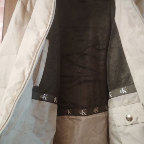 Calvin Klein down jacket with fur and thick lining, size L