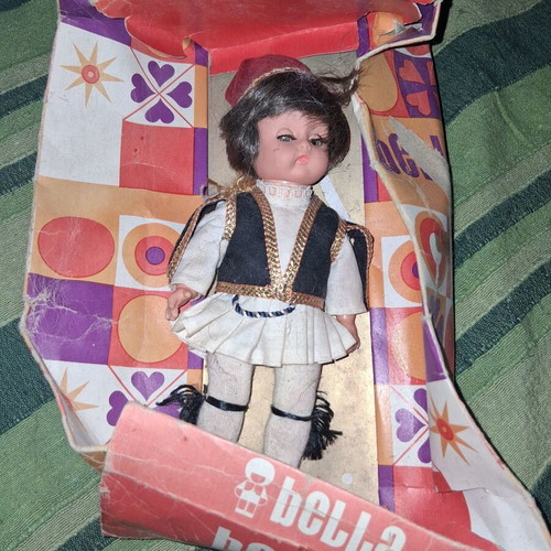 Greek Tsoulias Doll used with its box